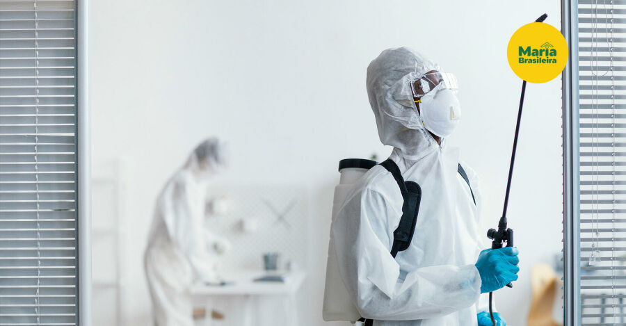 A frequência ideal da sanitização varia conforme o fluxo de pessoas no ambiente. Reprodução: Internet